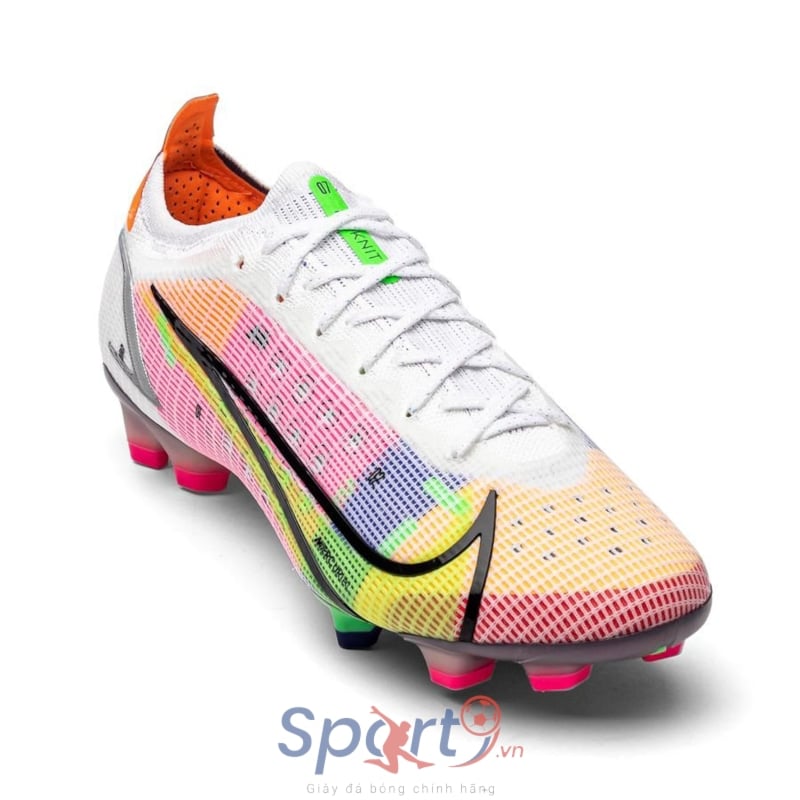 Giày Bóng Đá TQ Nike Mercurial Vapor 14 Elite Dragonfly Trắng Hồng Cổ Lửng  V2 TF