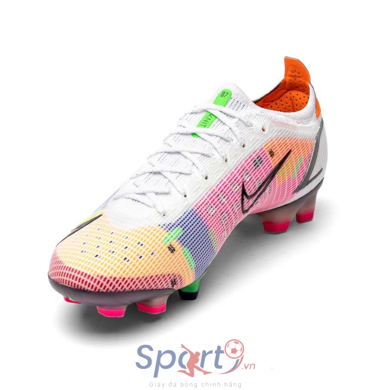 Giày Bóng Đá TQ Nike Mercurial Vapor 14 Elite Dragonfly Trắng Hồng Cổ Lửng  V2 TF