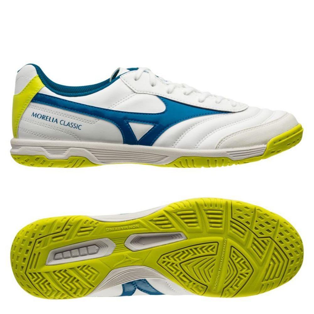 Mizuno Morelia Sala Classic IN - White/Mykonos Blue - Q1GA2002 24