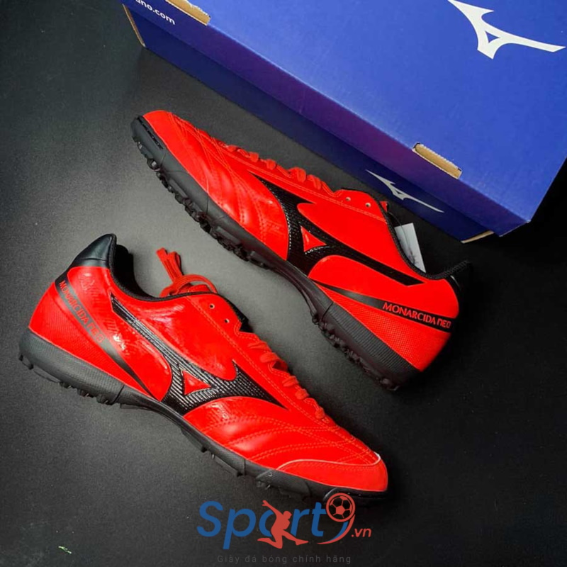 Mizuno Monarcida Neo Sala Select TF Q1GB201260 Màu Đỏ Đen | Sport9