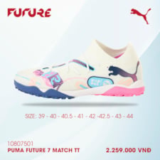 PUMA Future 7 Match TT - Trắng/Xanh/Hồng - 108075-01