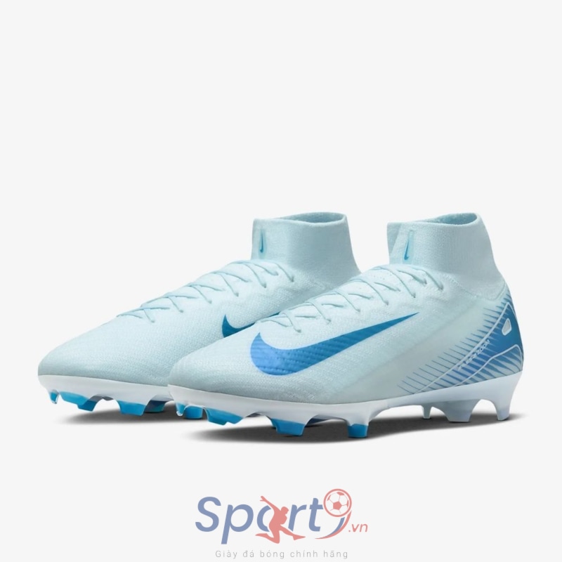 Nike Mercurial Superfly 10 Elite FG FQ1454-400 Xanh Trắng