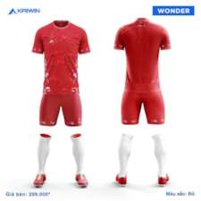 BỘ QUẦN ÁO BÓNG ĐÁ  KAIWIN WONDER ĐỎ