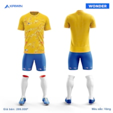 BỘ QUẦN ÁO BÓNG ĐÁ  KAIWIN WONDER VÀNG XANH