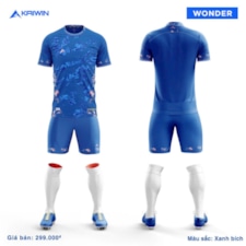 BỘ QUẦN ÁO BÓNG ĐÁ  KAIWIN WONDER XANH DƯƠNG