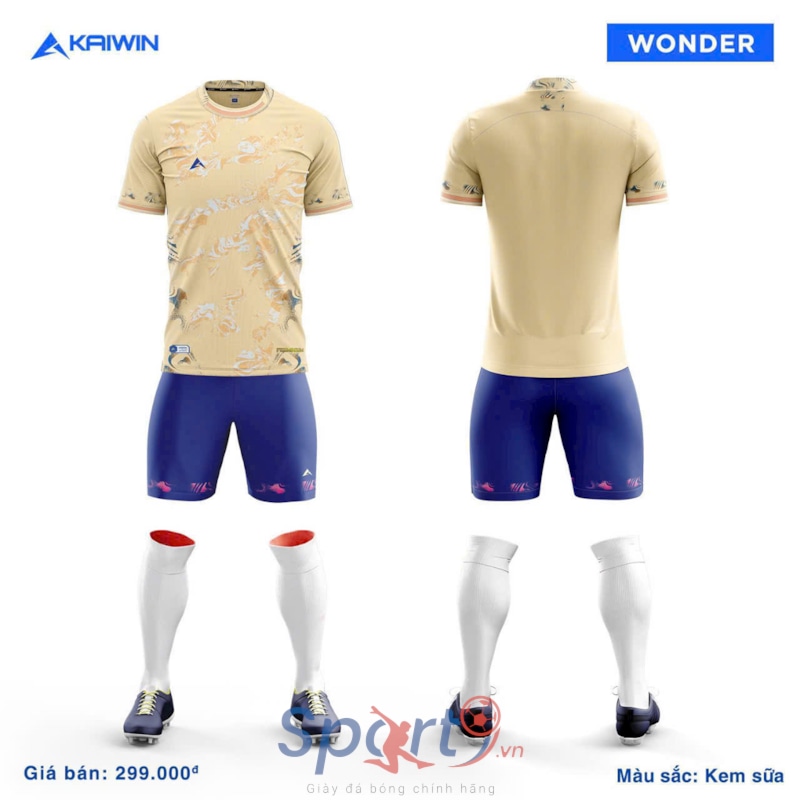 BỘ QUẦN ÁO BÓNG ĐÁ  KAIWIN WONDER KEM SỮA