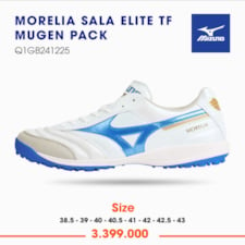 Mizuno Morelia Sala Elite TF - Trắng Xanh - Q1GB41225