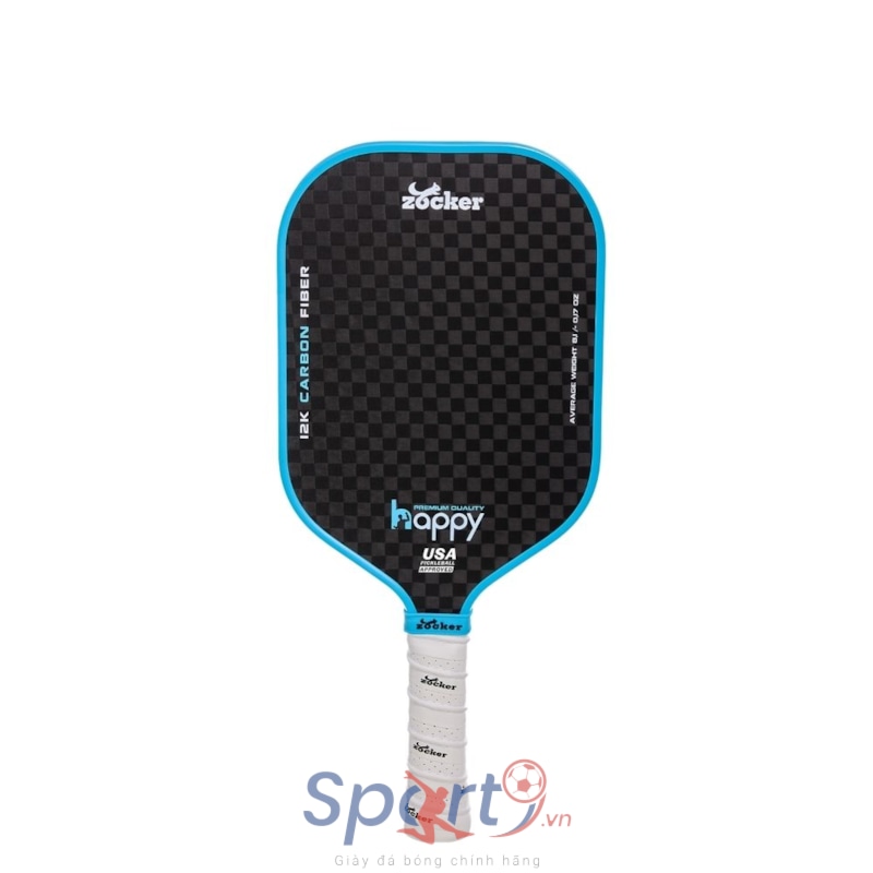 Vợt Pickleball Zocker Happy HP3 Premium Quality - Màu Xanh Dương