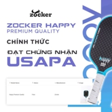 Vợt Pickleball Zocker Happy HP3 Premium Quality - Màu Gradient