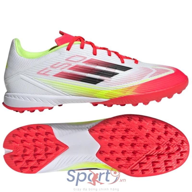 adidas F50 League TF - Trắng/Đỏ/Xanh - IE1231